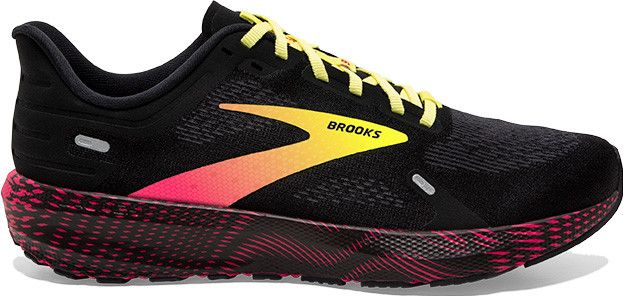 Brooks Launch 9 Running Shoes Black Pink Yellow Alltricks