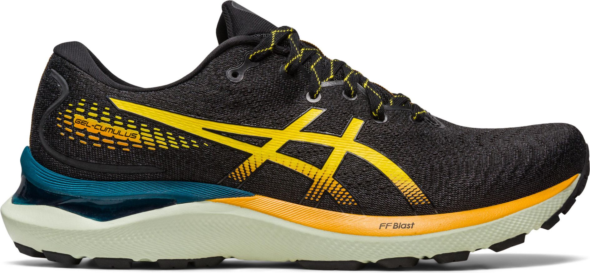 Asics Gel Cumulus 24 TR Nature Bathing Running Shoes Black Yellow