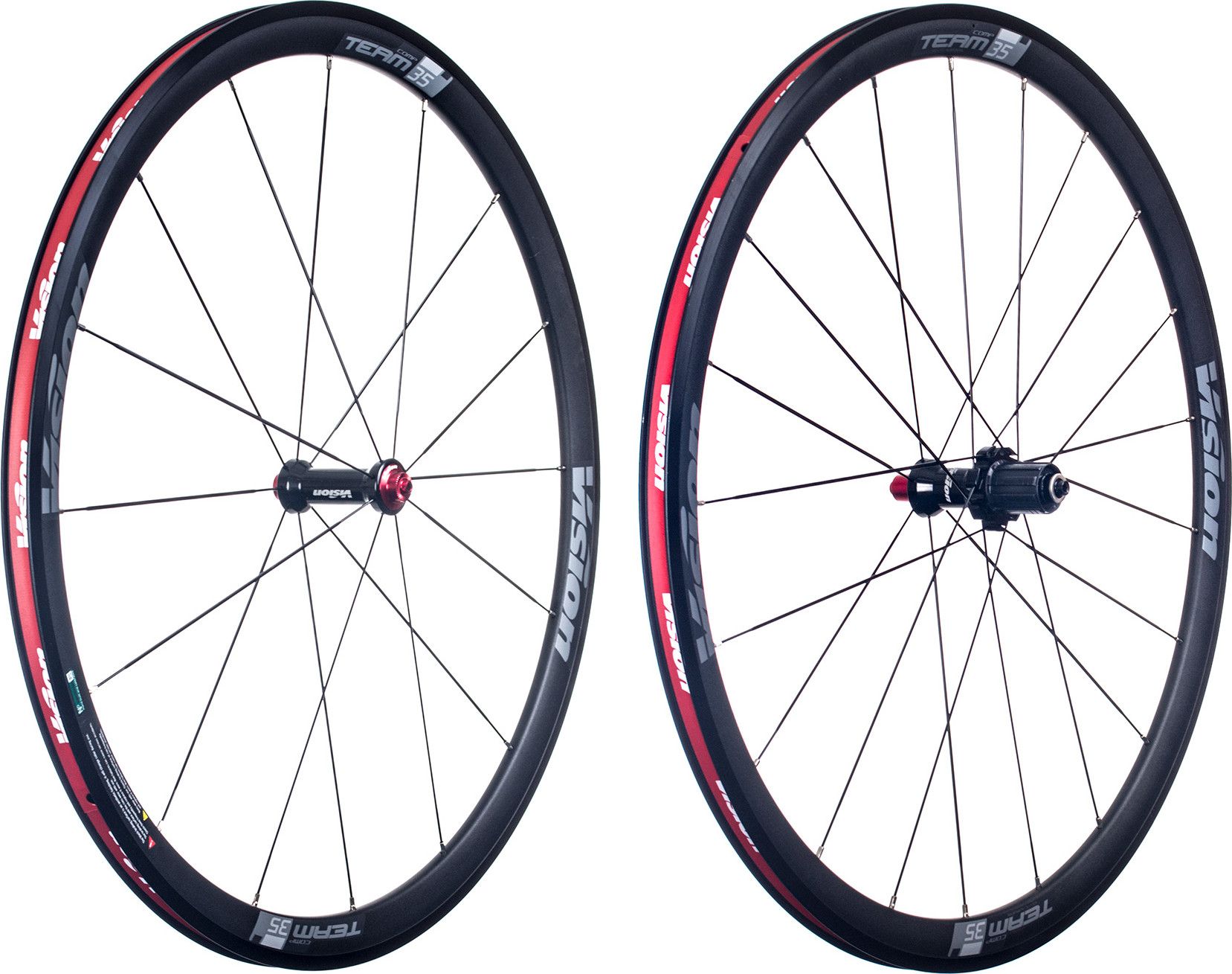 Wheelset VISION Team 35 | Body Shimano/Sram | Black | Alltricks.com