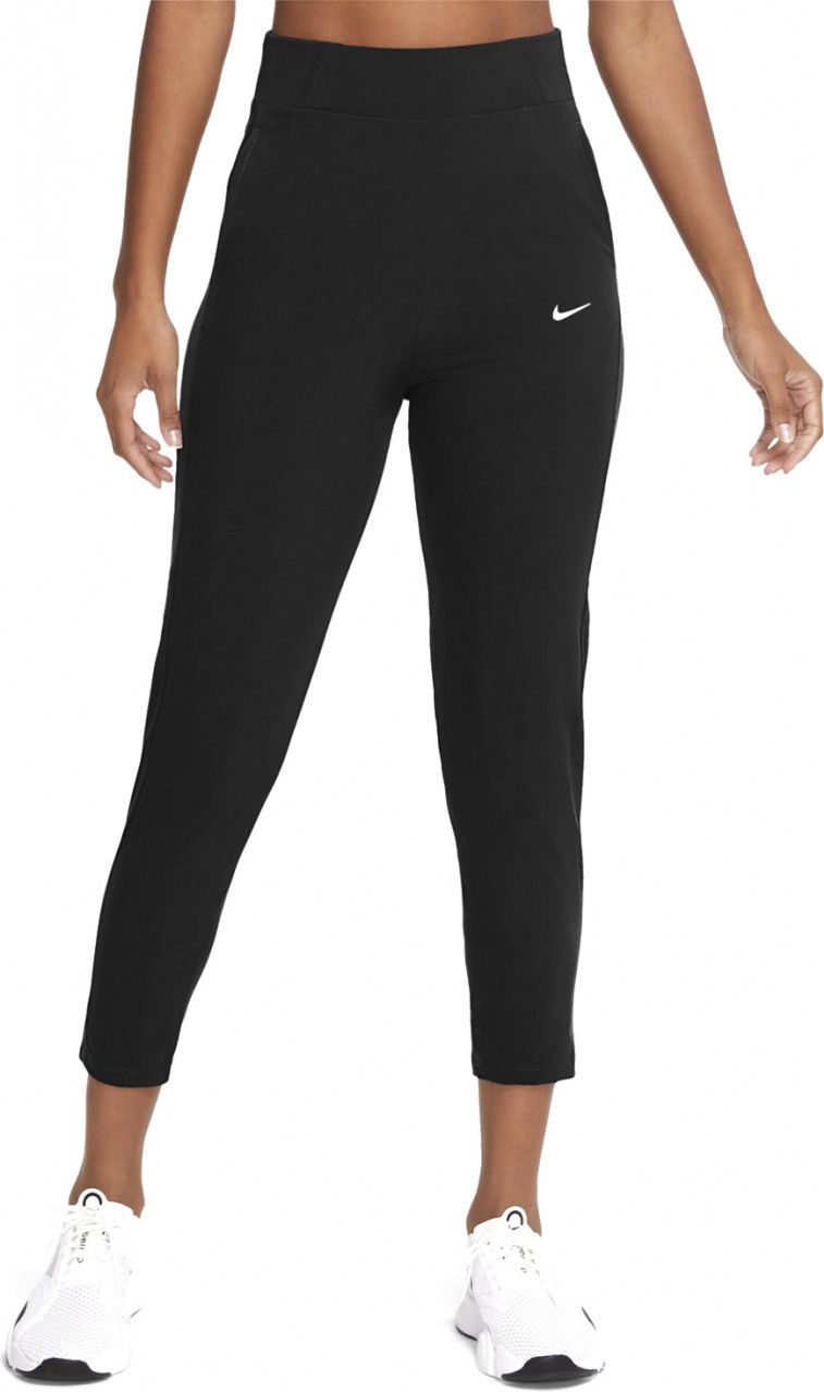Buy Nike Dri Fit Women's Power Victory Standard Fit Mid Rise Full Length  Athletic Training Pants (Small, Black) at