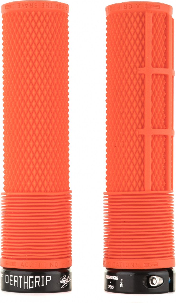 DMR DeathGrip Flangeless Grips Orange Fluo | Alltricks.com