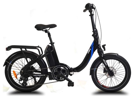 Vélo pliant électrique URBANBIKER MINI T 20' Noir - Batterie 540Wh Moteur 250W / 155-175 cm