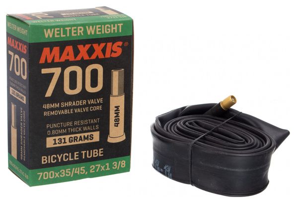 Maxxis Welter Peso 700 mm Tubo de luz Schrader 48 mm RVC