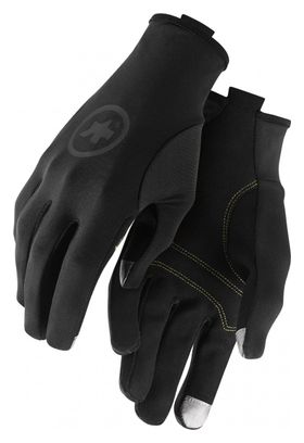 Pair of Long Gloves Assos AssosOIRES Spring Fall Gloves Black