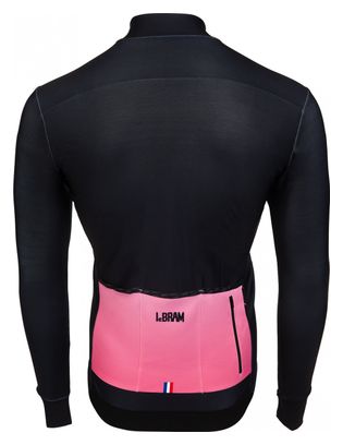 LeBram Croix Fry Long Sleeve Jersey Black Pink Fitted