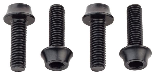 Wolf Tooth Water Bottle Cage Bolts (x4) M5x15 mm Black