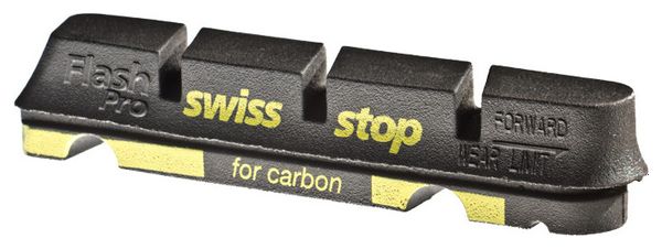 SwissStop FlashPro Black Prince x4 Brake Pad Inserts Carbon Wheels For Shimano / Sram / Campagnolo