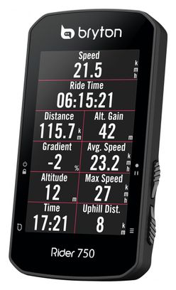 Computer GPS BRYTON Rider 750T + cintura cardio / cadenza / velocità