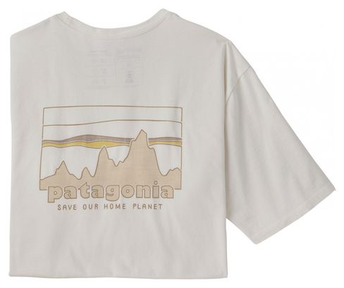 Patagonia 73 Skyline Organic T-Shirt Weißes Herren-T-Shirt