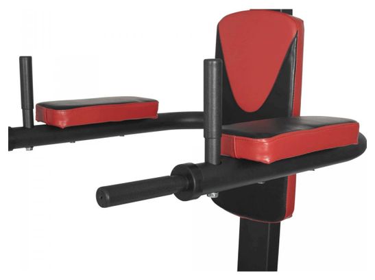 Station de traction multifonction power tower rouge - Chaise romaine