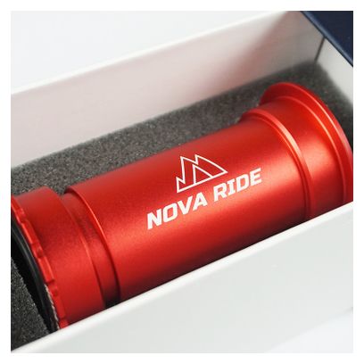 Boitier de pédalier Nova Ride BB86 (PF86 / PF41) 24mm - Rouge