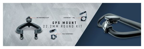 Farr GPS-Halterung, rundes Kit, 22,2 mm, schwarz