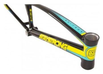 Cadre Stay Strong For Life V2 - Black/Yellow/Teal - Taille TopTube - Cruiser