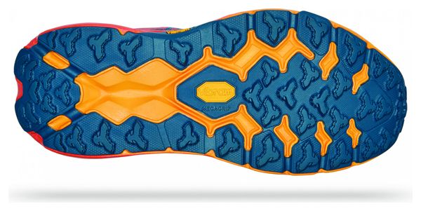 Chaussures de Trail Hoka One One Speedgoat 5 Bleu orange Femme