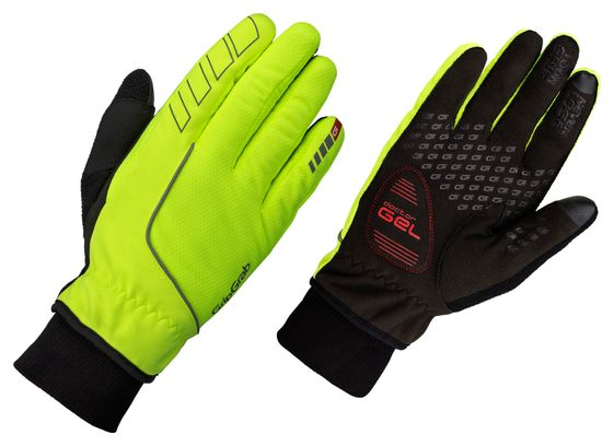 GripGrab Gloves Windster Hi Vis Neon Yellow