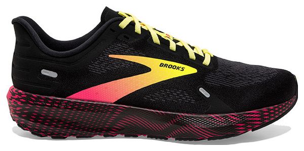 Brooks Launch 9 Running Shoes Black Pink Yellow Alltricks