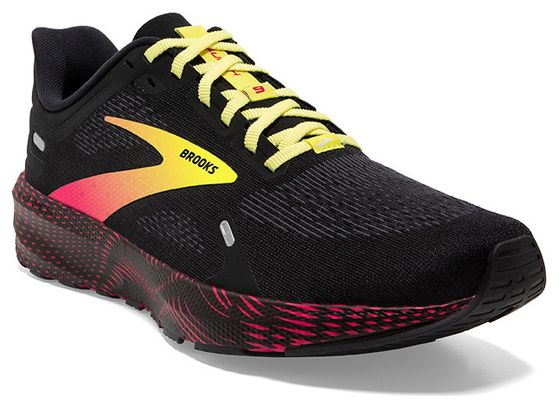 Brooks Launch 9 Running Shoes Black Pink Yellow Alltricks