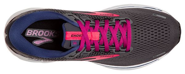 Brooks Ghost 14 Gray Pink Running Shoes Womens
