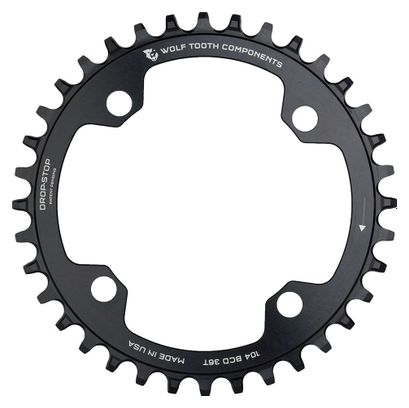 Wolf Tooth 104 BCD Chainring Drop-Stop A Black