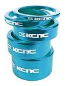 KCNC Spacer Kit Direzione Alu 1''1 / 8 mm Blu 3/5/10/14/20