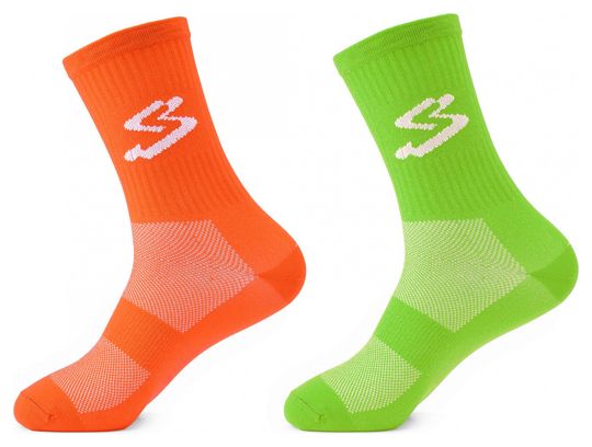 Pack of 2 Pairs Spiuk Top Ten Multicolor Socks