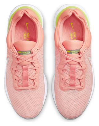 Chaussures Running Nike React Miler 3 Femme Rose Jaune