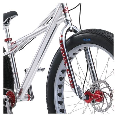 Wheelie Bike SE Bikes Fat Quad 26'' Plus Argent High Polish 2021