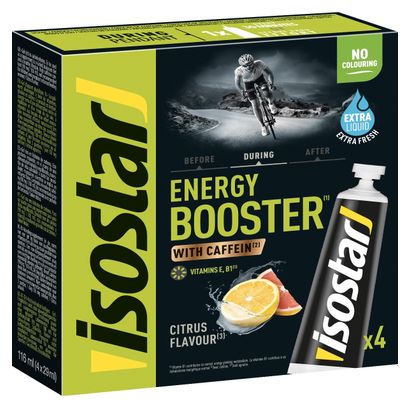 ISOSTAR Energy Booster Liquid Caffeine Gel 40g Mint Taste 3x40g
