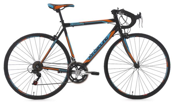 Vélo de Route KS Cycling Piccadilly Noir Orange Bleu