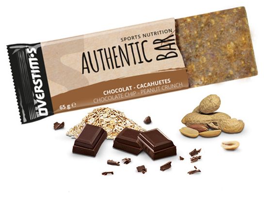 OVERSTIMS Energy Bar AUTHENTIC BAR Peanuts Chocolate 65g