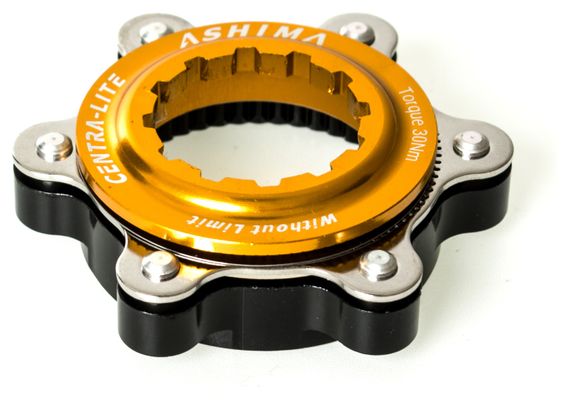 ASHIMA Center Lock adapter Gold mounting holes 6