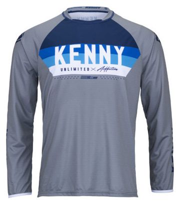 Kenny Elite Kids Long Sleeve Jersey Gray / Blue