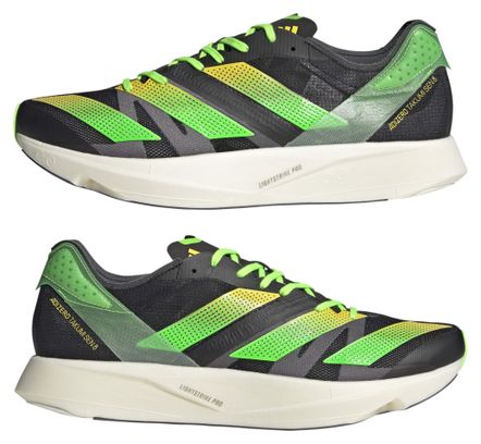 adidas Running adizero Takumi Sen 8 Black Green Yellow Unisex Shoes