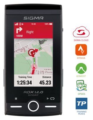 Compteur GPS Sigma ROX 12.0 SPORT Set - Gris