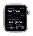 Apple Watch Nike SE GPS + Cellular  40mm boitier aluminium argent avec bracelet sport noir 2021