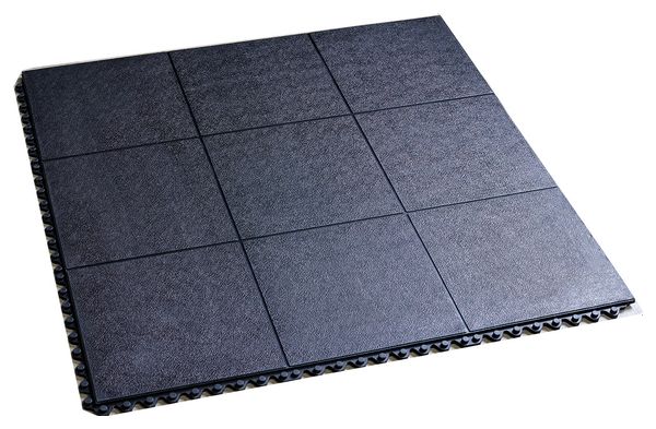 Anti-Fatigue Floor Tile 915x915x16 mm Black