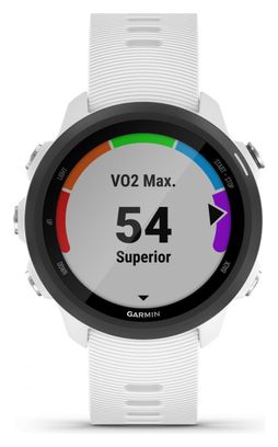 Garmin Forerunner 245 Music White GPS Watch with White Silicone Band