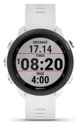 Garmin Forerunner 245 Music White GPS Watch with White Silicone Band