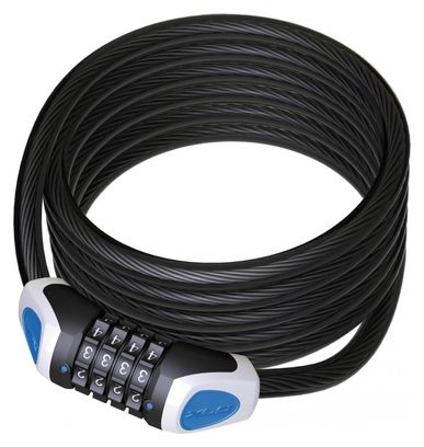 XLC LO-L11 Cerradura de cable Ronald Biggs III 12x1850 mm Negra