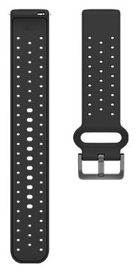 Bracelet Silicone Polar 20 mm Noir / Gris