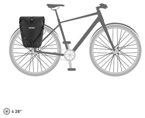 Ortlieb Back-Roller High Visibility Quick-Lock3.1 20L Bike Bag Black Reflex