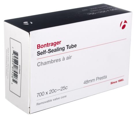 BONTRAGER Self-Sealing Tubes 700x20-25C Valve Presta 48mm