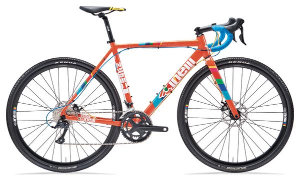 Gravel Bike Cinelli Zydeco Lala Shimano Sora 9V 700 mm Orange Juice Bleu 2021