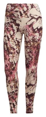 Collant Long adidas running Yoga Essentials Print Beige Rose Femme