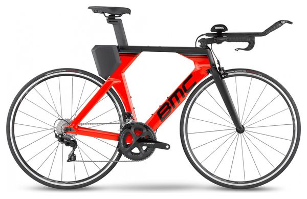 Vélo de Triathlon BMC Timemachine One Shimano 105 11V 700 mm Rouge Noir 2022