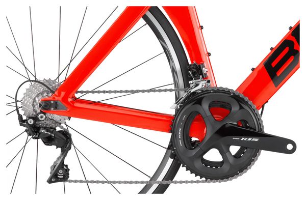 Vélo de Triathlon BMC Timemachine One Shimano 105 11V 700 mm Rouge Noir 2022