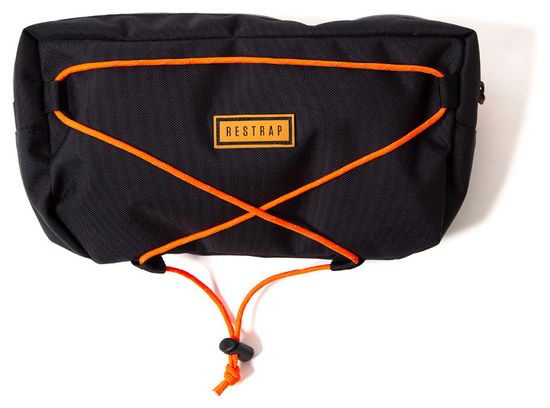 Handlebar Bag Restrap Bar Bag Holster with Waterproof Bag / 14 + 3 L / Black Orange