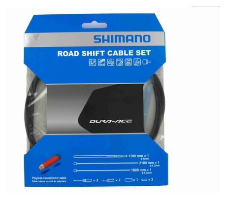 SHIMANO Kit Câbles et Gaines Dérailleur Dura-Ace 9000 Noir