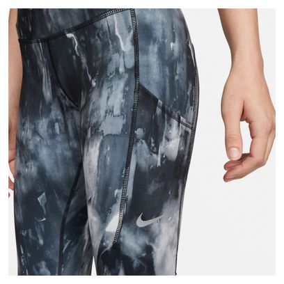 Collant Long Femme Nike Dri-Fit Epic Luxe Noir Blanc 
