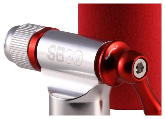 Gonfiatore di CO2 SB3 Attaccante in alluminio rosso